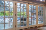 French doors to back porch